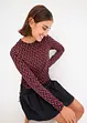 Maglia a maniche lunghe con laccetti, bonprix
