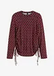 Maglia a maniche lunghe con laccetti, bonprix