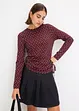 Maglia a maniche lunghe con laccetti, bonprix