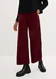 Pantaloni in velluto a coste con cinta comoda, vita alta, bonprix