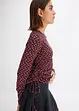 Maglia a maniche lunghe con laccetti, bonprix