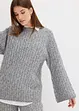 Maglione oversize con lavorazione a trecce, bonprix