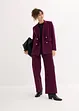 Blazer doppiopetto in velluto a coste con cotone biologico, bonprix