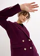 Blazer doppiopetto in velluto a coste con cotone biologico, bonprix