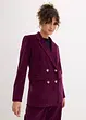 Blazer doppiopetto in velluto a coste con cotone biologico, bonprix