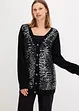 Cardigan con paillettes, bonprix