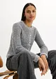 Cardigan corto in bouclé di misto lana, bonprix