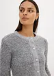 Cardigan corto in bouclé di misto lana, bonprix