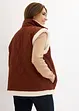 Gilet double face in pile teddy, bonprix