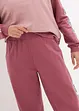 Tuta sportiva con felpa e pantaloni larghi (set 2 pezzi), bonprix