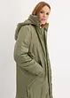 Parka imbottito con cappuccio staccabile e coulisse in vita, bonprix