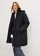 Parka imbottito con cappuccio staccabile e coulisse in vita, bonprix