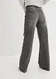 Jeans wide leg elasticizzati, vita media, bonprix