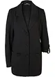 Blazer lungo in Punto di Roma misto viscosa, bonprix