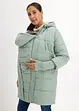 Cappotto prémaman caldo 3 in 1 con inserto babywearing, bonprix