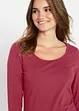 Maglia elasticizzata aderente a maniche  lunghe, bonprix