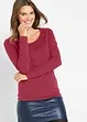 Maglia elasticizzata aderente a maniche  lunghe, bonprix