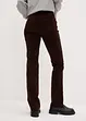 Pantaloni di velluto a coste elasticizzati, straight, bonprix