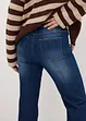 Jeans con cinta comoda straight, a vita alta, bonprix