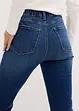 Jeans flared con cinta comoda, a vita alta, bonprix