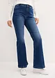 Jeans flared con cinta comoda, a vita alta, bonprix