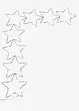 Decorazione da porta LED con stelle, bonprix