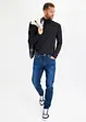 Jeans elasticizzati regular fit, tapered, bonprix