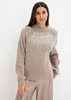 Maglione con paillettes, bonprix