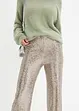 Pantaloni di jersey con paillettes, bonprix