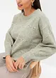 Maglione boxy con paillettes, bonprix