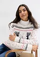 Maglione con motivi invernali, bonprix