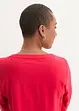 Blusa a maniche lunghe con scollo a V in viscosa fluente, bonprix