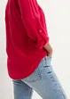 Blusa a maniche lunghe con scollo a V in viscosa fluente, bonprix