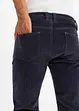 Pantaloni di velluto a coste elasticizzato effetto lavato regular fit, straight, bonprix