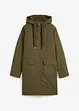Giubbotto invernale ampio con cappuccio e fodera teddy, bonprix