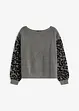 Maglione con maniche leopardate, bonprix