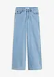 Jeans wide leg elasticizzati, vita media, bonprix