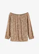 Maglia con spalle scoperte oversize con paillettes, bonprix