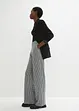 Pantaloni elasticizzati pied-de-poule, wide leg, bonprix