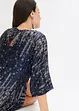 Abito oversize in paillettes, bonprix