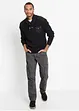 Pantaloni cargo in puro cotone relaxed fit, straight, bonprix