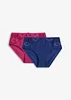 Slip alto con pizzo (pacco da 2), bonprix