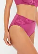 Slip alto con pizzo (pacco da 2), bonprix