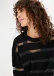 Maglione con inserti in mesh, bonprix