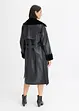 Giaccone in similpelle con pelliccia sintetica, bonprix
