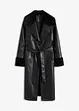 Giaccone in similpelle con pelliccia sintetica, bonprix