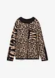 Maglione leopardato, bonprix