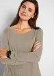 Maglia a maniche lunghe in misto cotone e viscosa, bonprix
