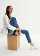 Jeans elasticizzati straight, vita media, bonprix