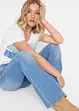 Jeans bootcut elasicizzati, vita media, bonprix